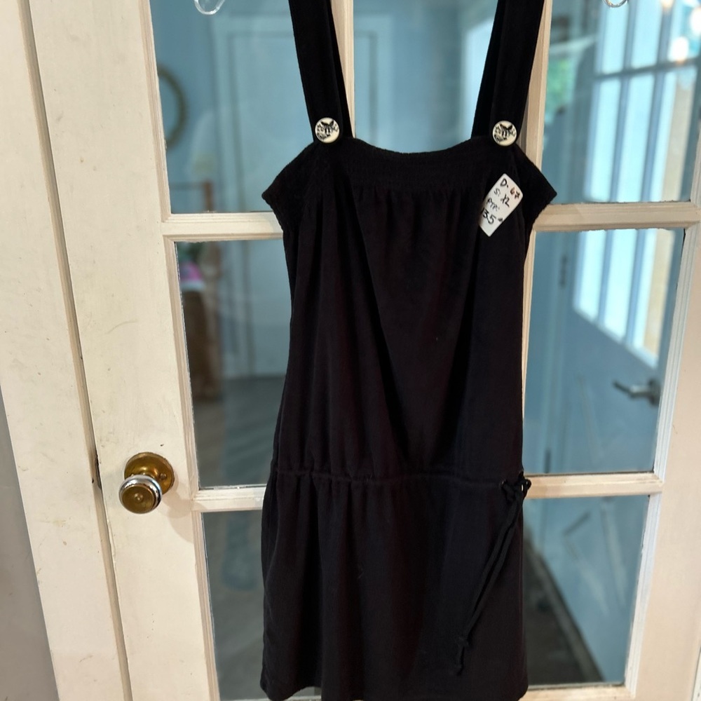 Roxy Black Sleeveless Sundress Square Neck Mini